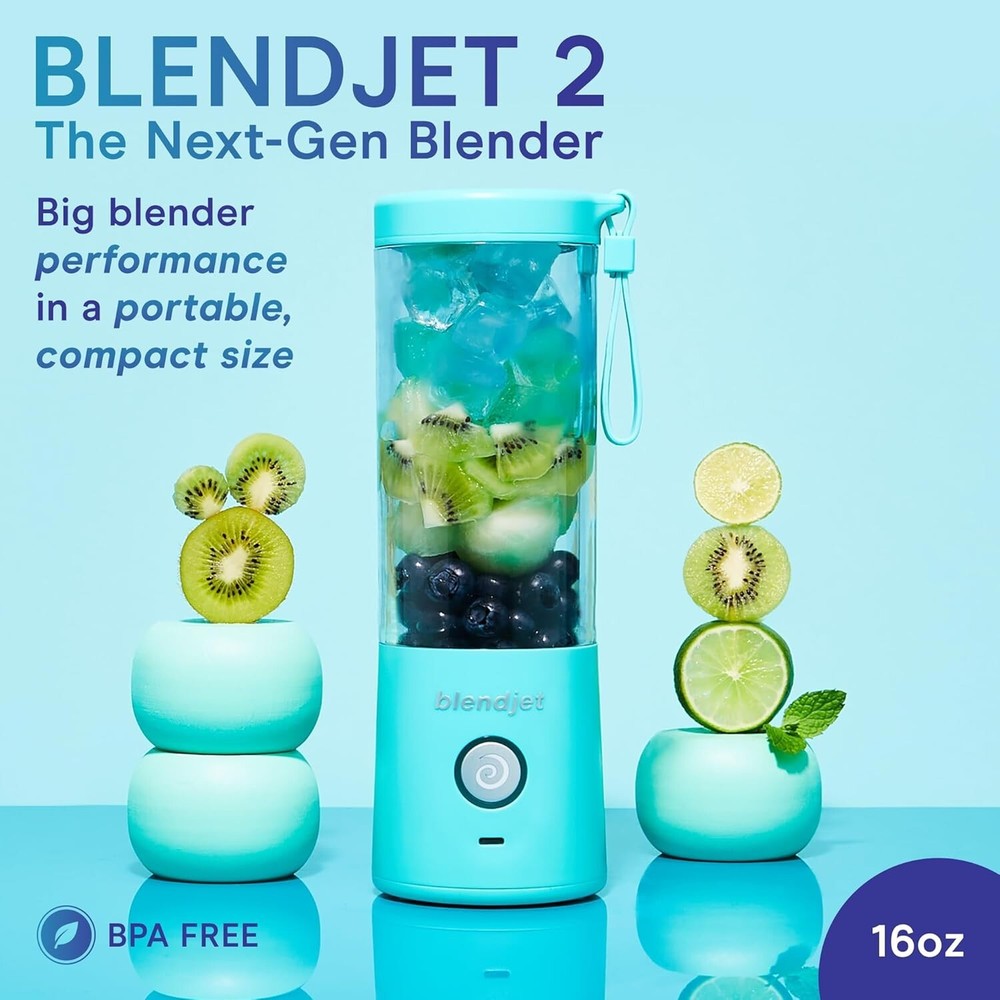 BlendJet 2, the Original Portable Blender, 20 oz, Mint
