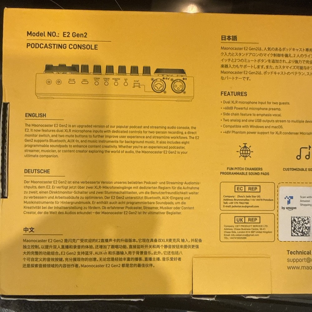 Podcast Equipment Bundle: Audio Interface mixer with Dual XLR Input for Podca...