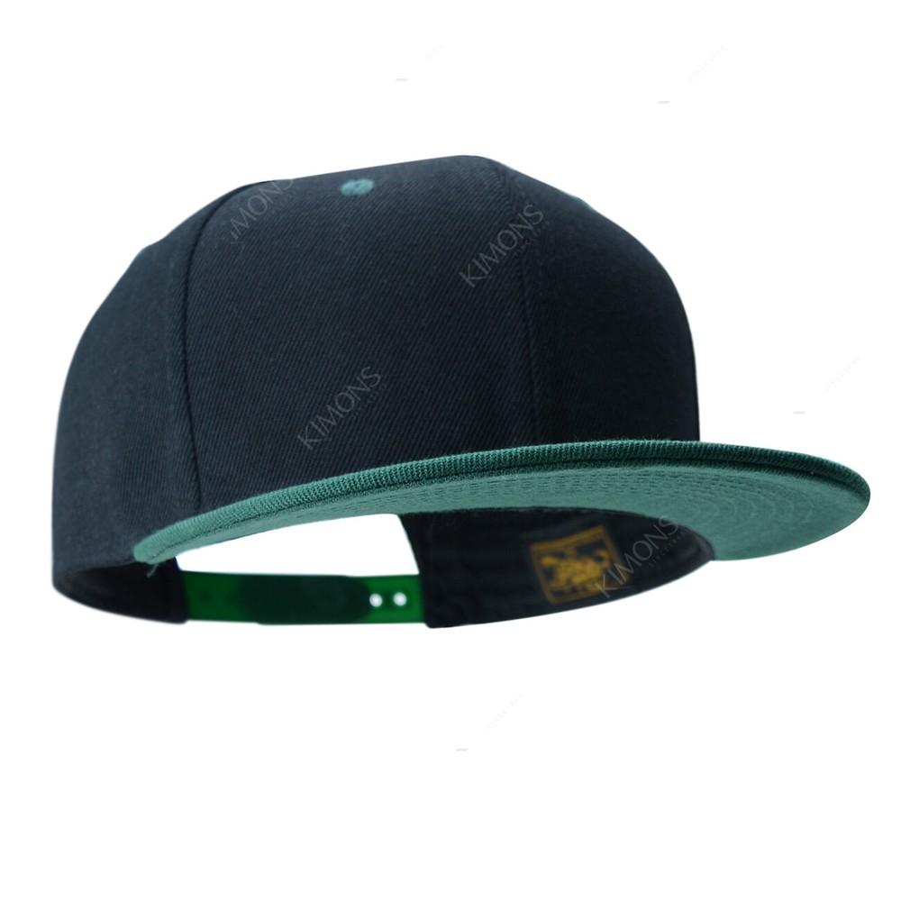 Snapback Hat Trucker Flat Baseball Cap Solid Plain Blank Men Hip Hop Army CS