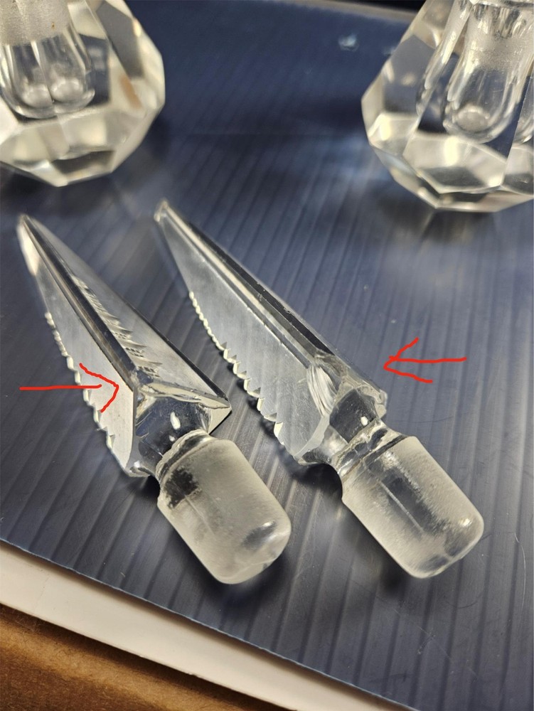 Two Glass Perfume Bottles