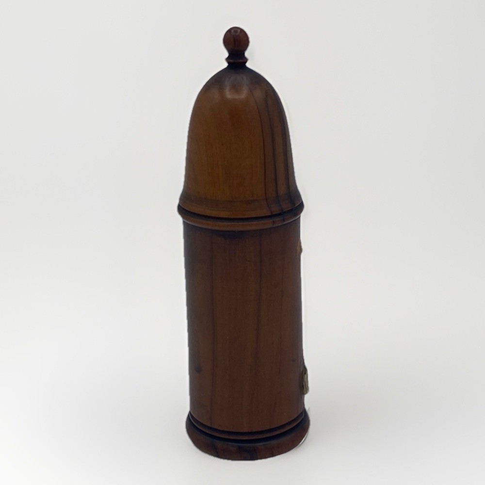 Vintage French Sewing Treen Needle And Thread Holder Missing Thimble