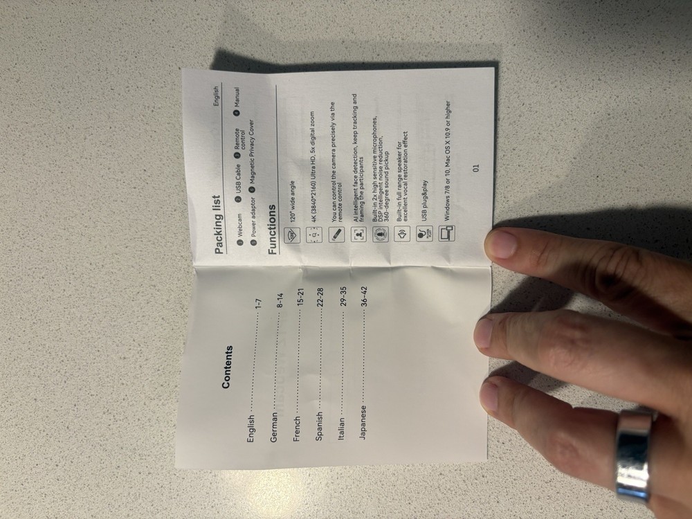 4K Camera with Auto Framing. Plug and Play. AI powered.