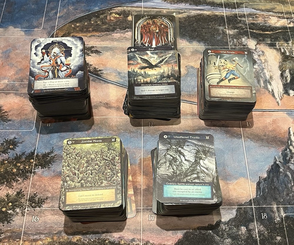 Gothic Sorcery Contested Realm Complete Ordinary + Exceptional Play Set + Topper