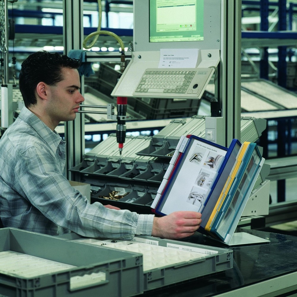 Durable VARIO 40 Pocket Desktop Reference System - Letter Size 20 Double-Side...