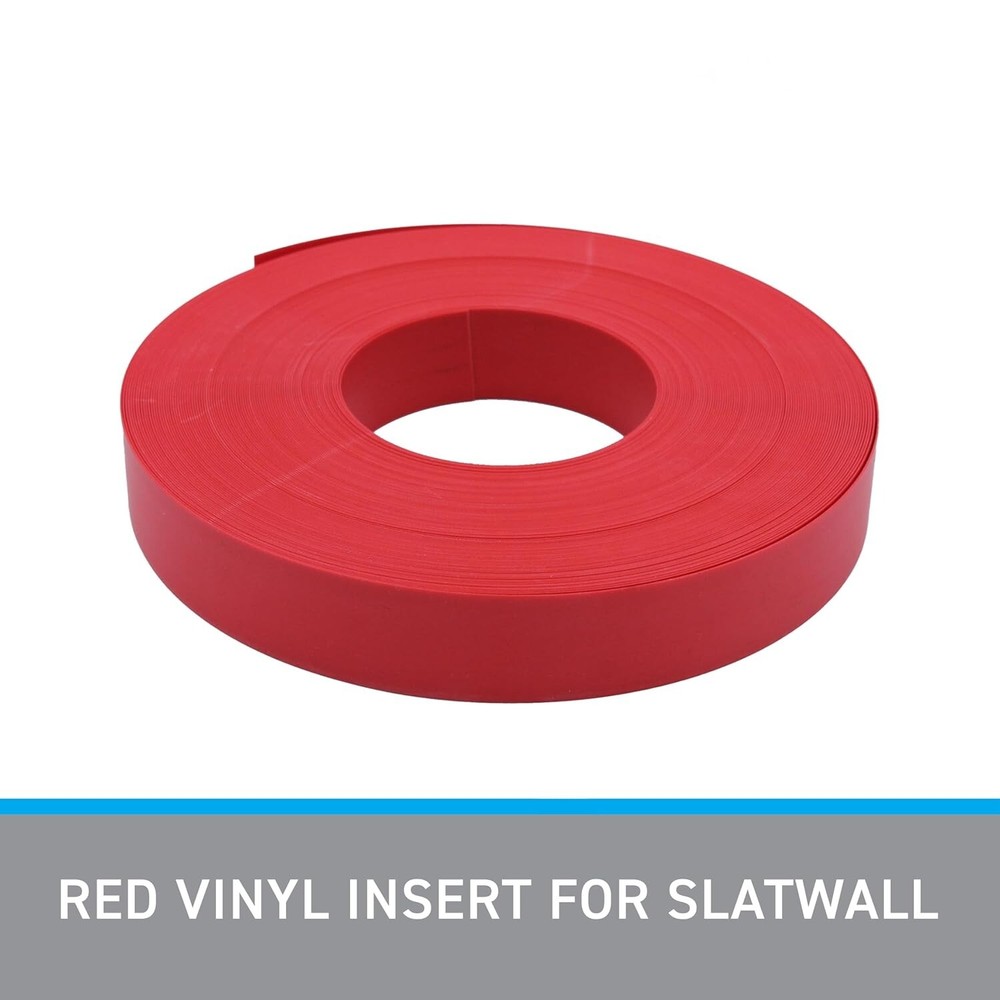 Vinyl Inserts Slatwall Red Panel Shelving Display 390 ft Decorative