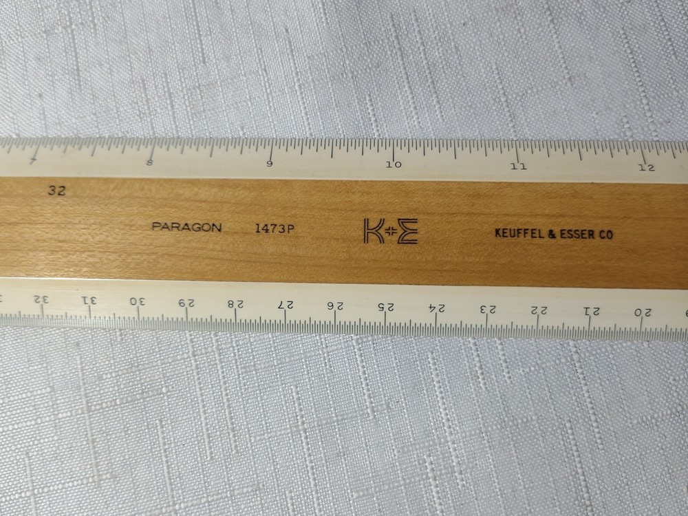 K&E 20" Paragon Drafting Machine Scale Rule 1473P