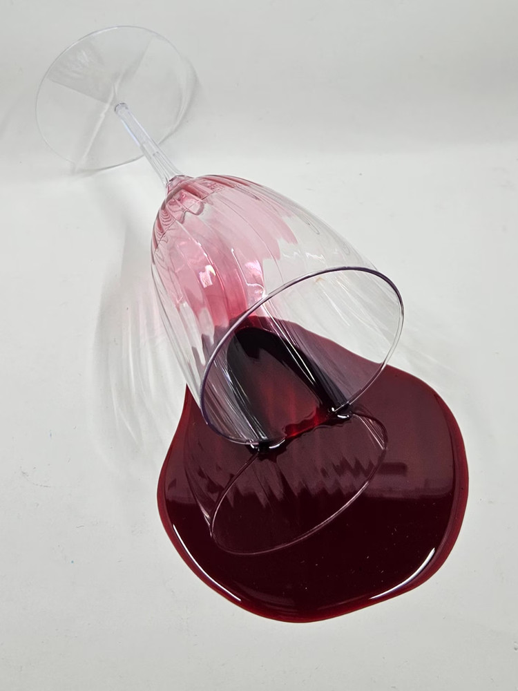 Spilled Red Wine Prank / Prop PLASTIC