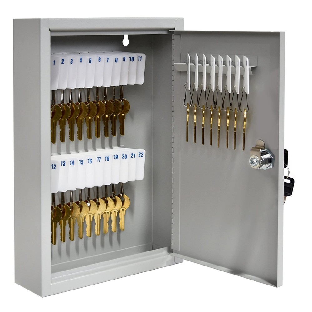STEELMASTER 30 Key Cabinet | Single 30 - Lock, Grey