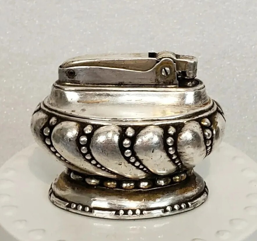 Vintage Ronson Crown Table Lighter Art Deco - Not Tested