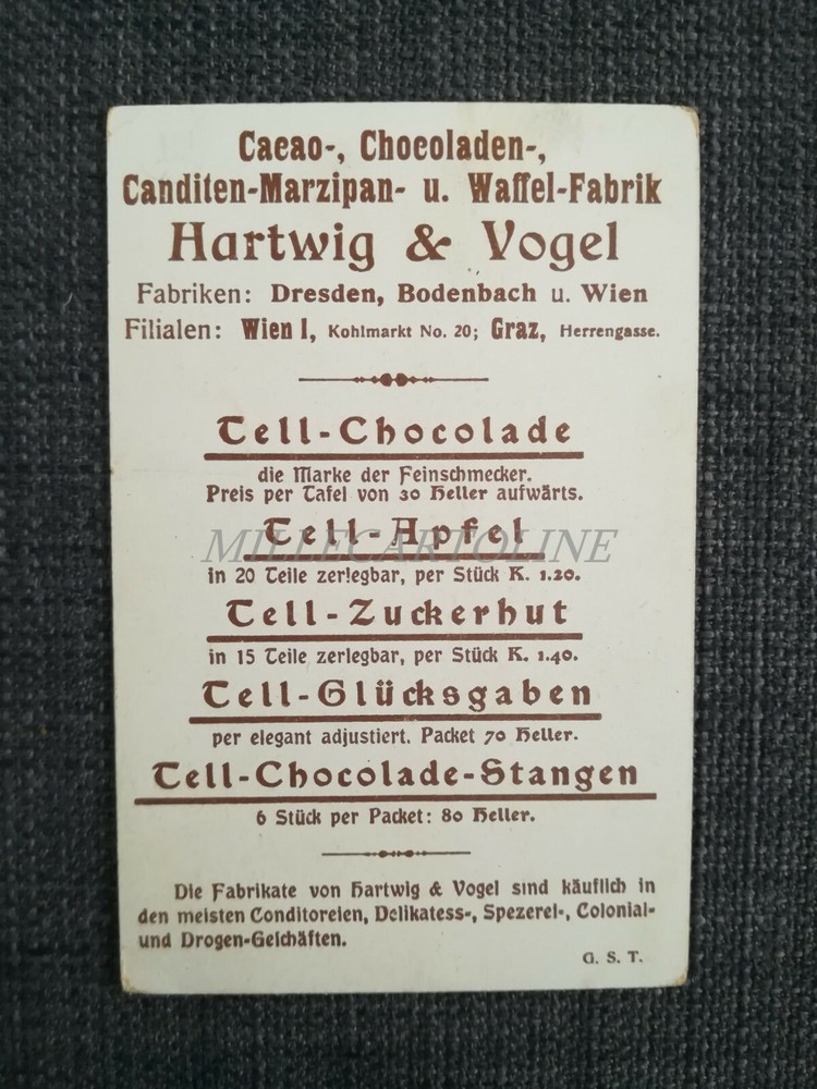 HARTWIG & VOGEL "CACAO & CHOCOLADE" - Venezuela Cardboard