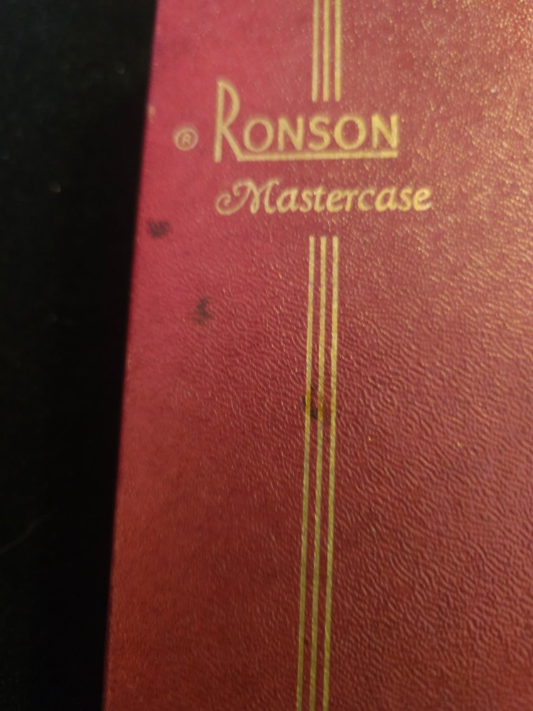 Vintage Ronson Mastercase Lighter & Cigarette Case – Chrome Art Deco Design WOW
