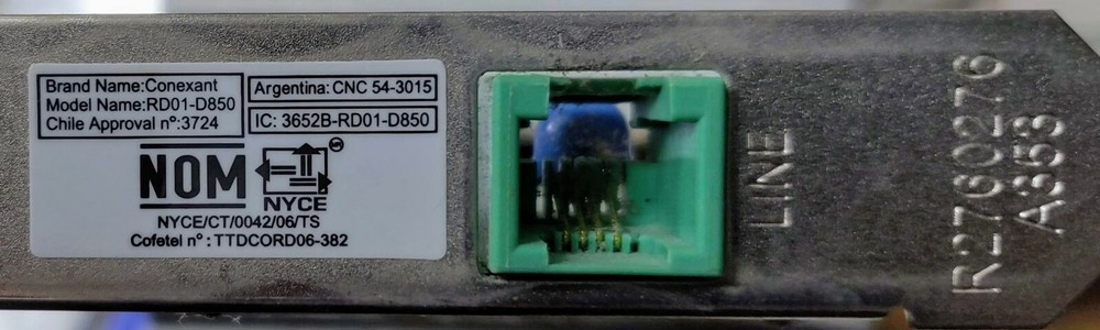 Conexant HP Fax Modem RD01-D850