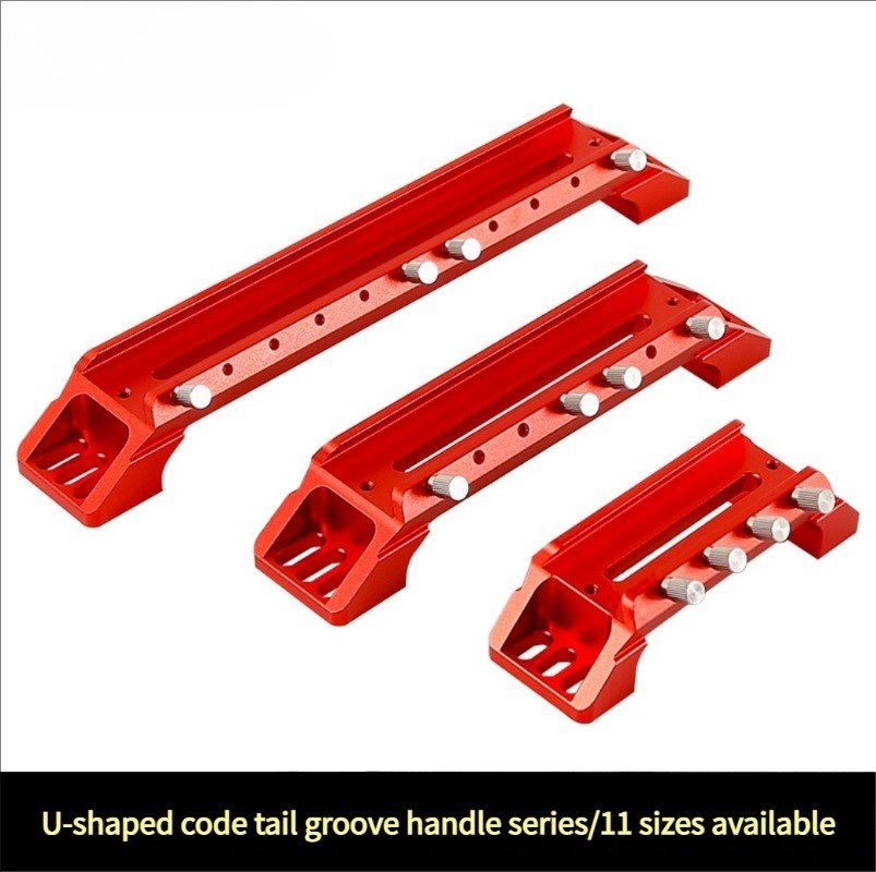 Red U-Shaped Dovetail Groove Handle Hoop-Connected Handle Guide Rail Accessories