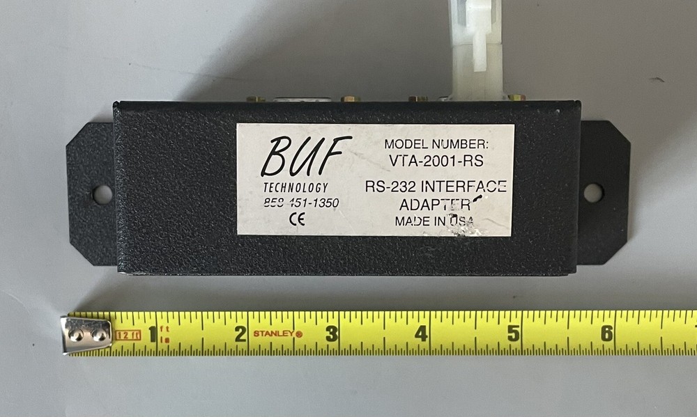 Untested — BUF Technology Interface Adapter VTA-2001-RS RS-232 — See Description
