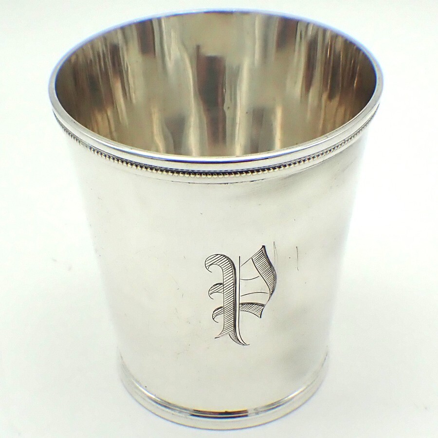 Mint Julep Cup Frank Whiting Sterling Silver Mono P