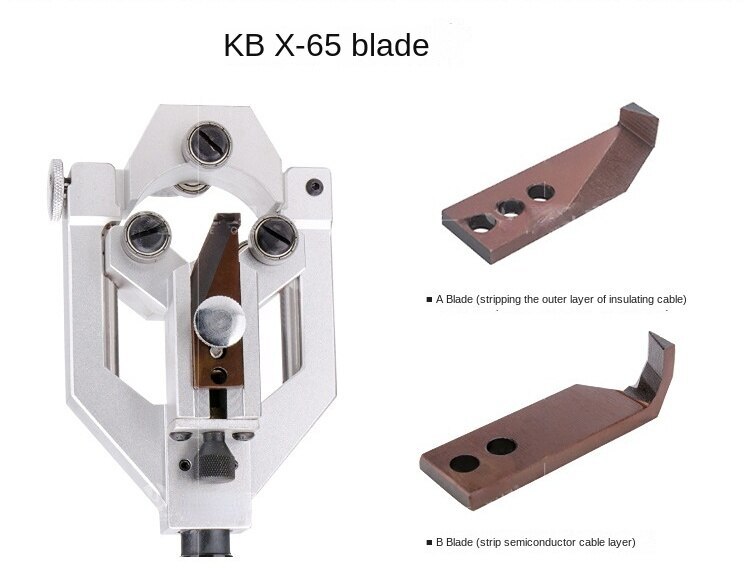 High Voltage Cable Peeler Semiconductor Layer Insulation Wire Stripper KBX-65
