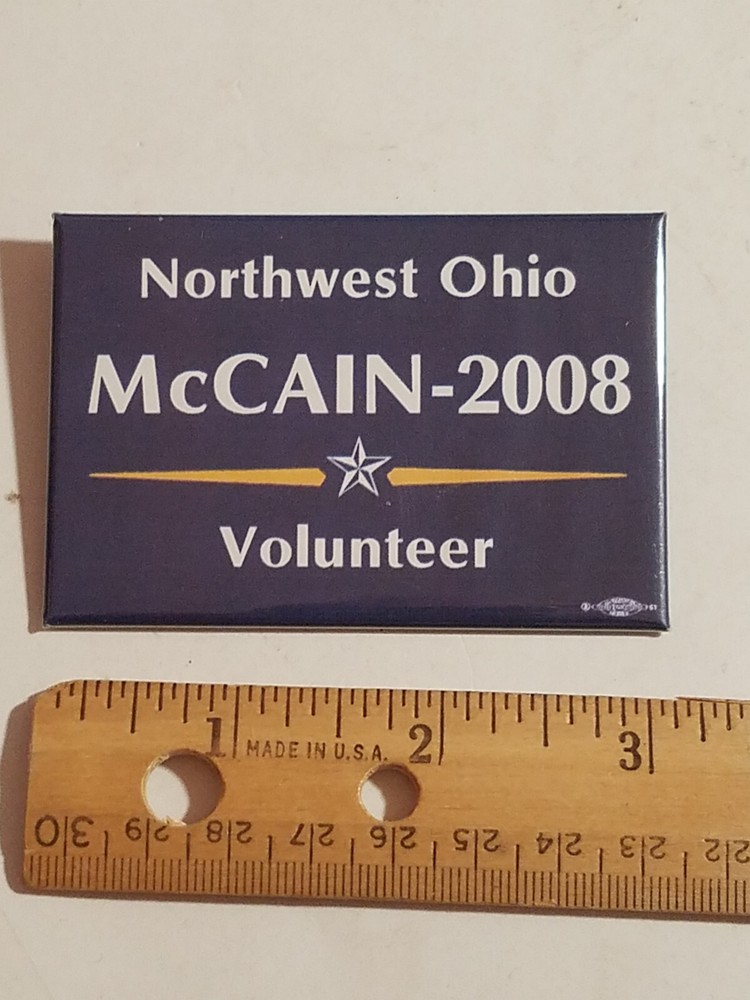 Northwest Ohio McCain Volunteer, 2008 Pinback Button