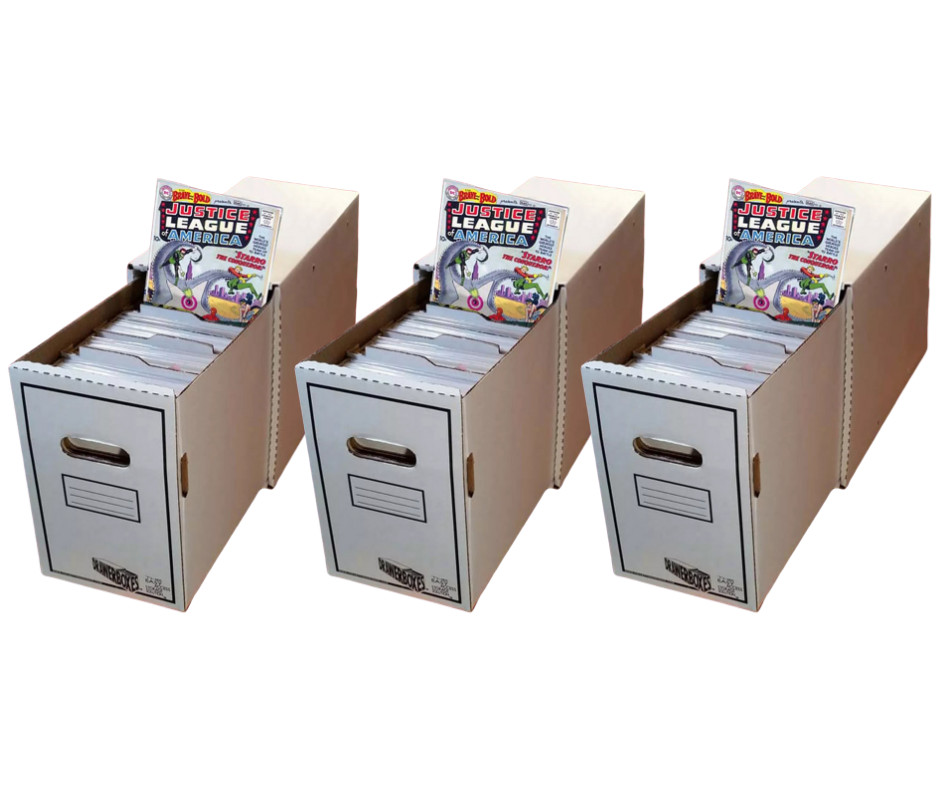 3-pack Short Comic Book Drawer with Dividers Boxes Comic Storage Box Comic House