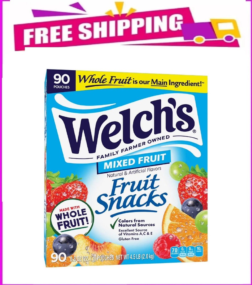 Welch's Mixed Fruit Fruit Snack, 0.8 oz, 90 pk.