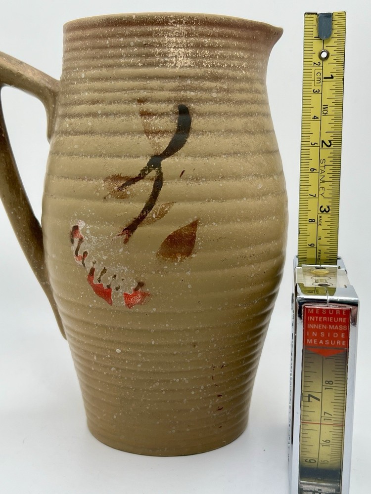 English Made Stone Pottery Pitcher 7” Age Unknown