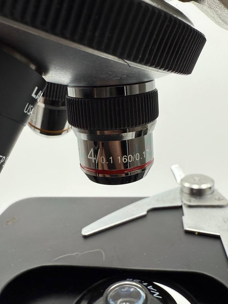 Omega Binocular Compound Microscope Tested & Working Labomed Lenses Carry Bag