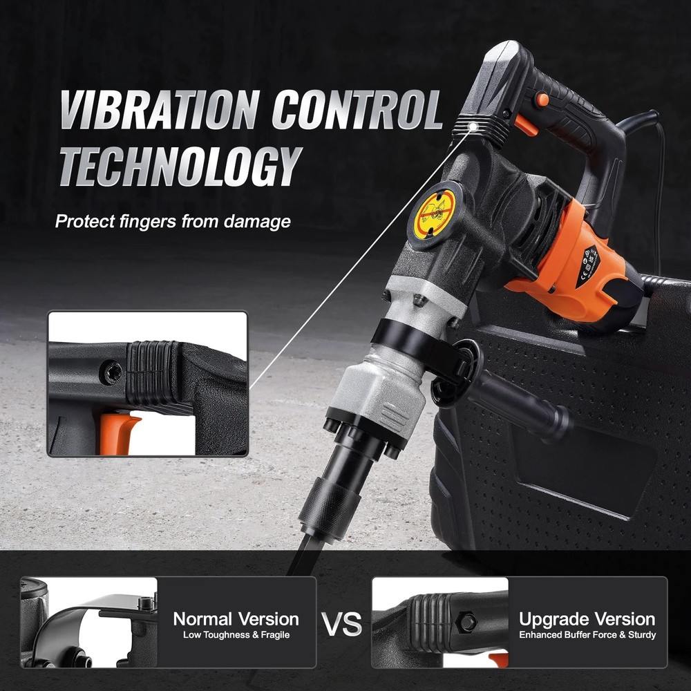 PowerBreak 1400W Demolition Beast Jackhammer 🔨