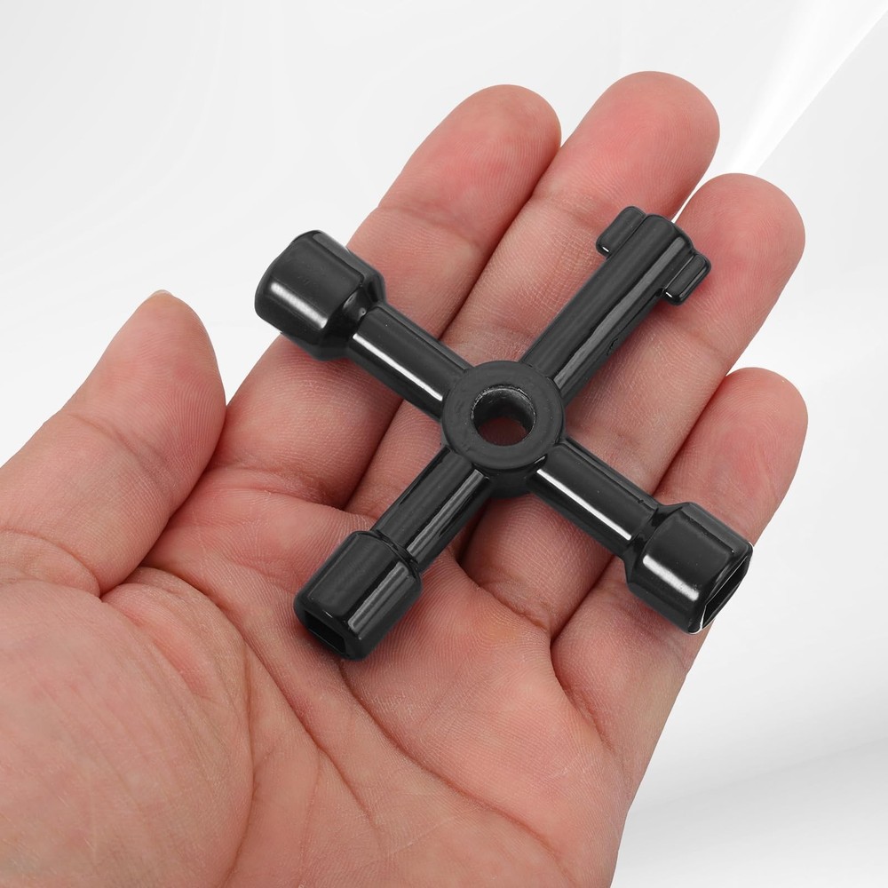 4-Way Multi-Functional Utility Key 2 Pack Universal Cross Key Stopcock Key 4 ...