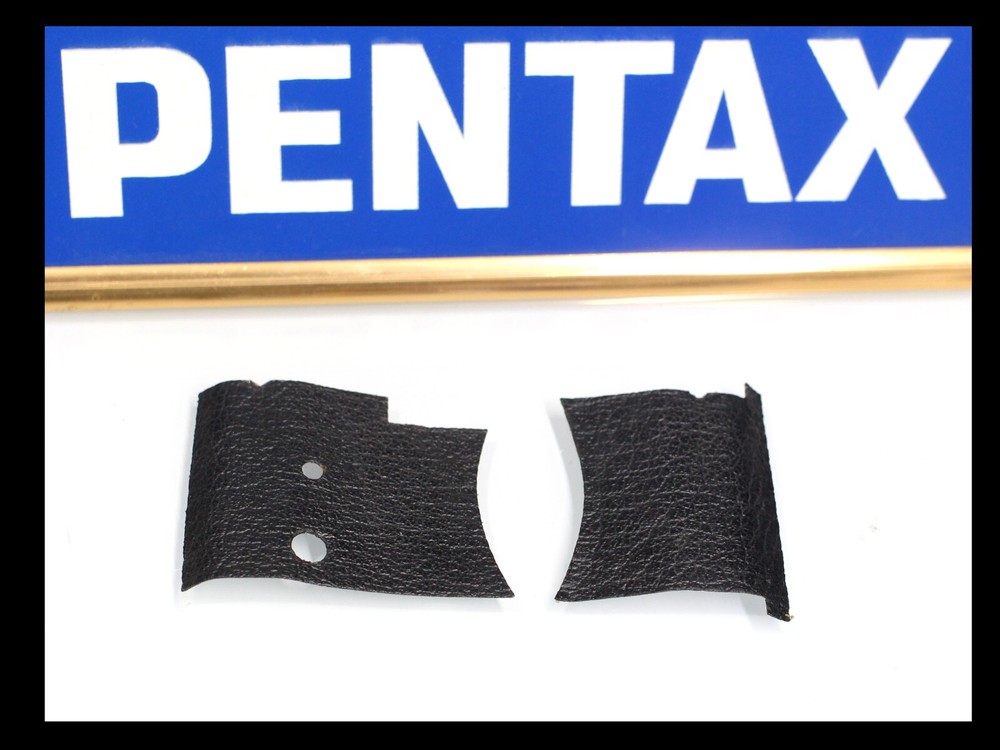 208687 PENTAX SUPER PROGRAM FRONT LEATHER GENUINE REPAIR PART USED
