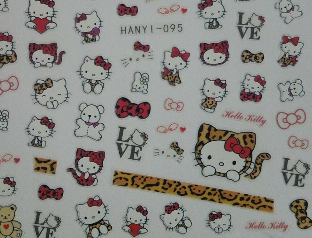 Hello Kitty Nail Art Stickers