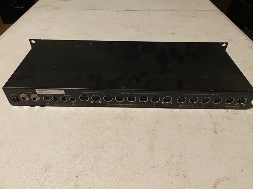 Opcode Systems Studio 4 OMS Midi Interface Vintage Rackmount - No Power Adaptor