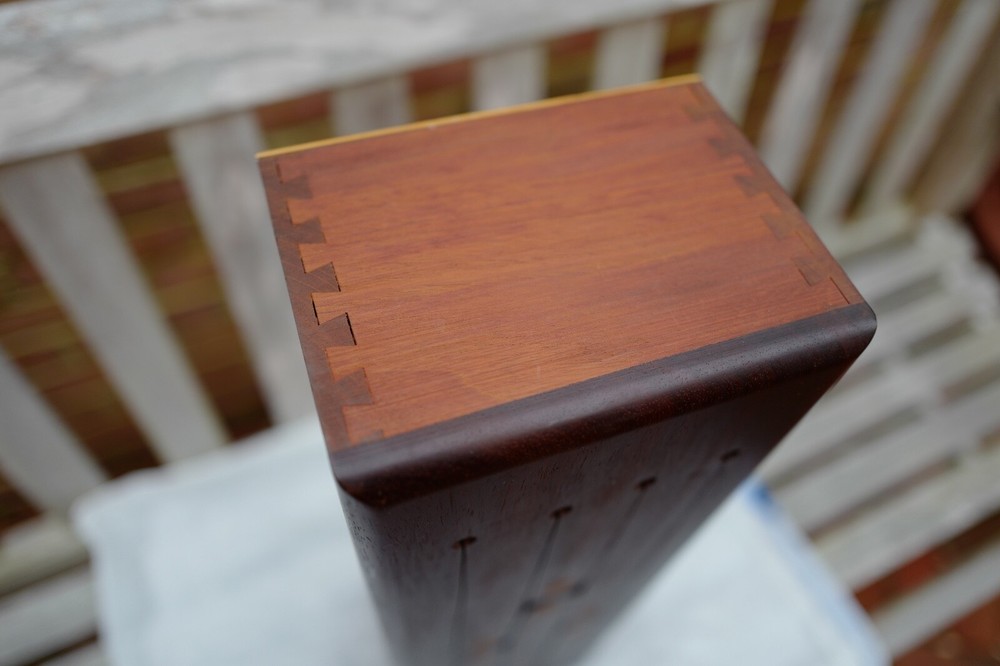 Handmade Rosewood drum / leather case
