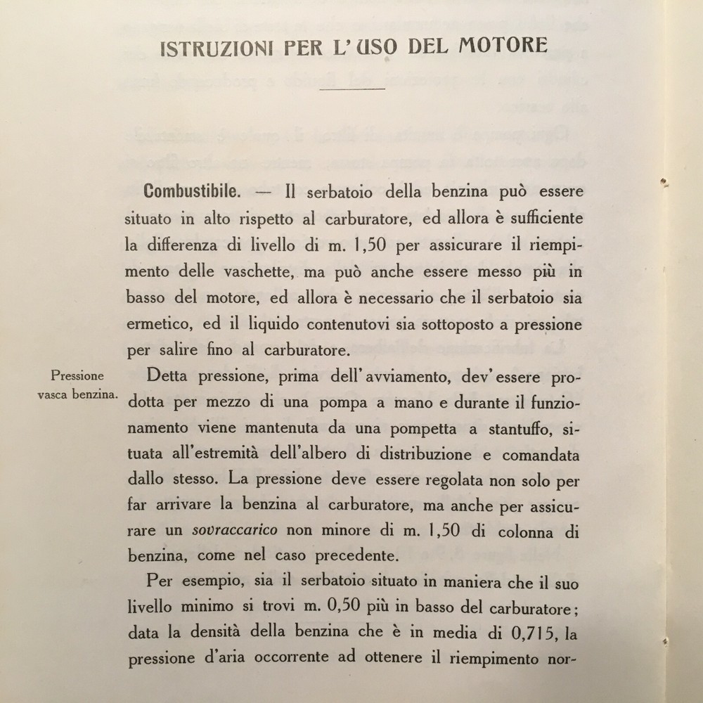 Original Fiat A.12 Aero Engine Operator & Maintenance Manual. 44 page.