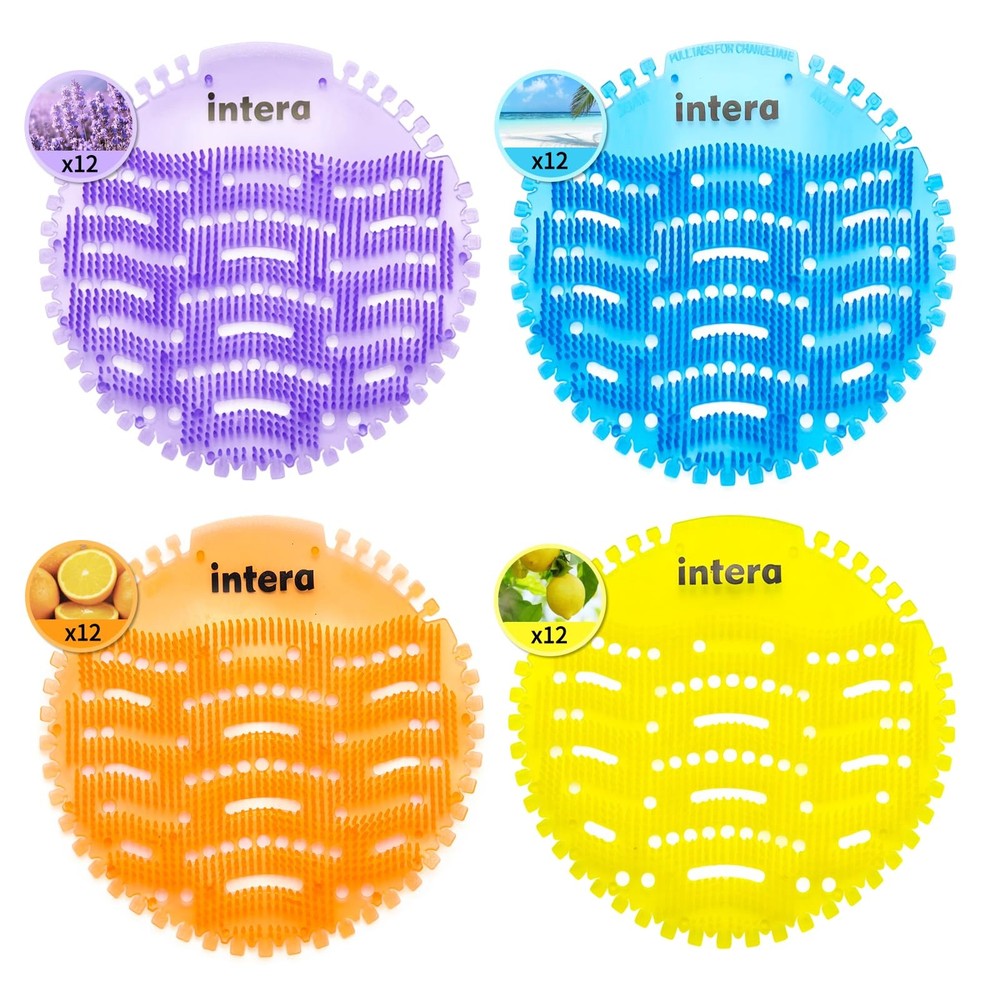 48 PACK Urinal Screen Deodorizer, 3D Wave AntiSplash Odor Protection Urinal C...