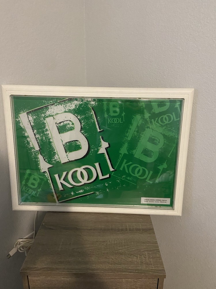 kool cigarette lighted sign vintage