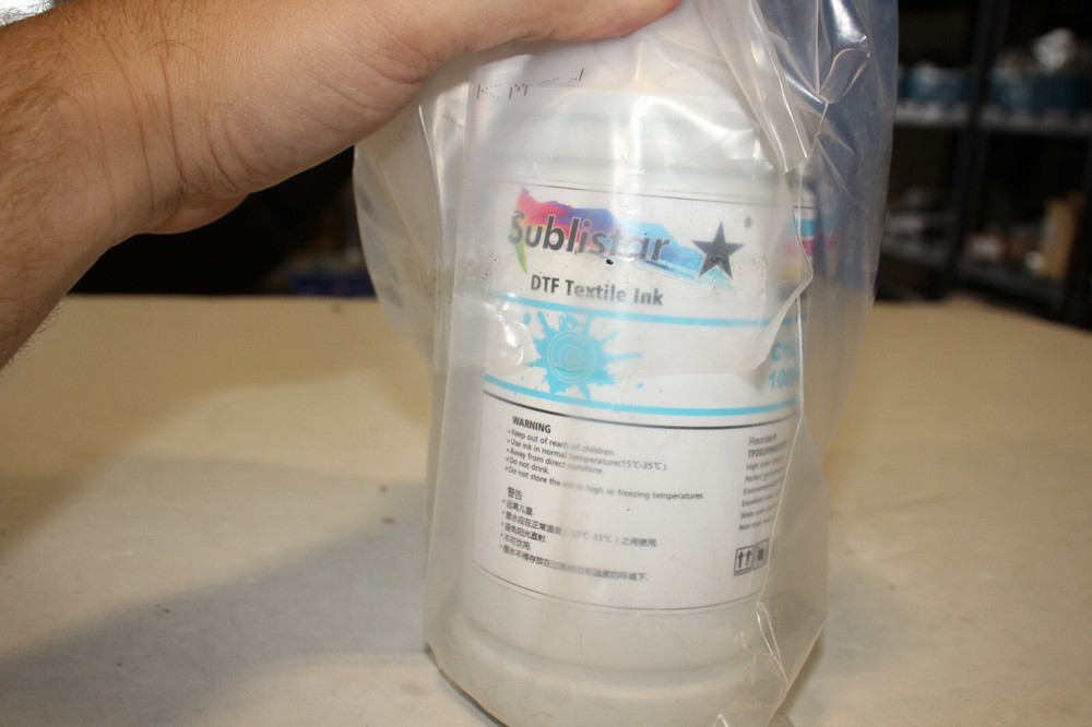 Sublistar DTF Textile Ink Cyan & Black 1000ml Each