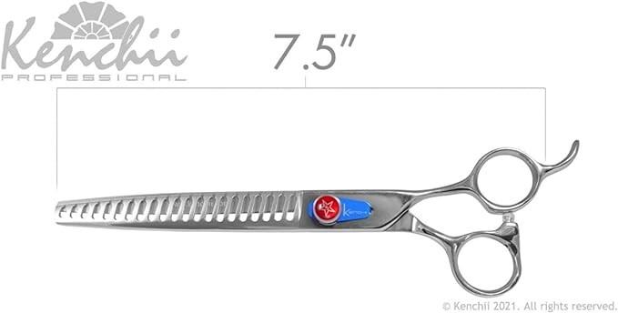 Kenchii Grooming Five Star Offset - 21-Tooth Blender / Texturizer 7.5" Length