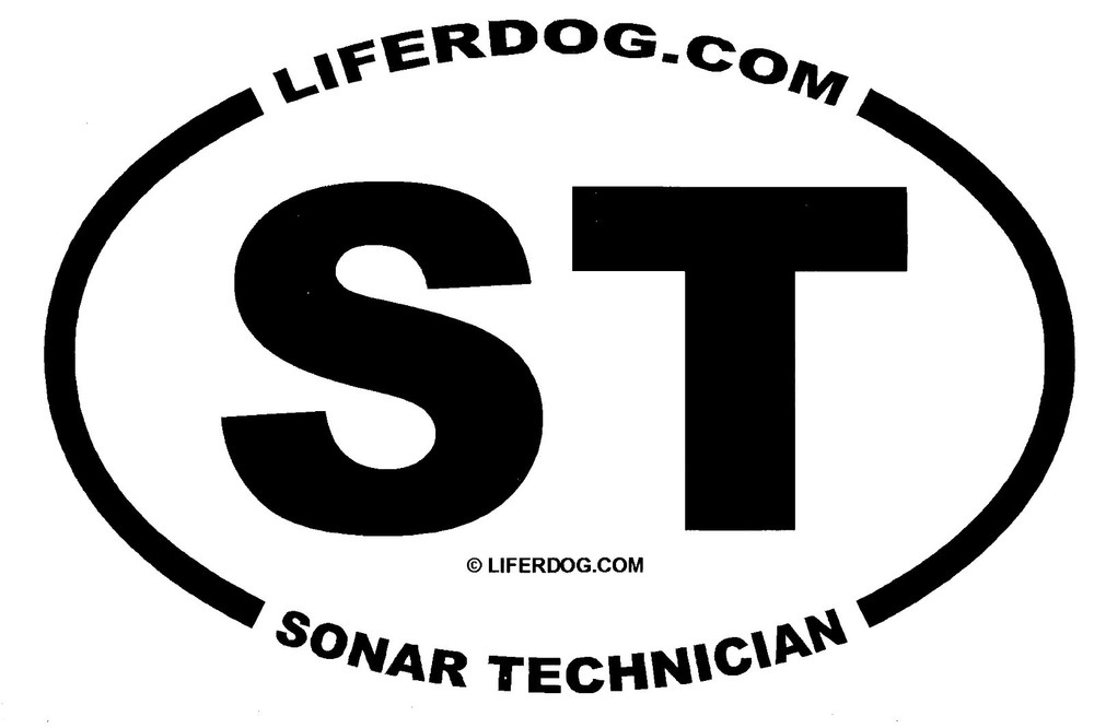 4x6 USN  ST SONAR TECHNICIAN   STICKER