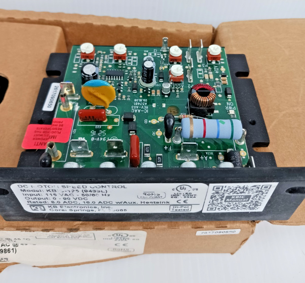 New KB Electronics KBIC-125 Dc Motor Speed Control Board