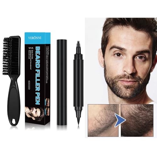 Beard Pencil Filler for Man Micro-Fork Tip Seamless Application black