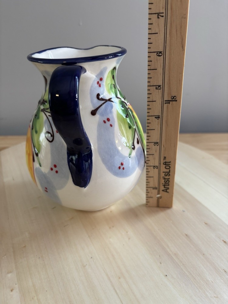 Hermanos Pedraza Hand-painted Ceramic Pitcher Decorative Jar