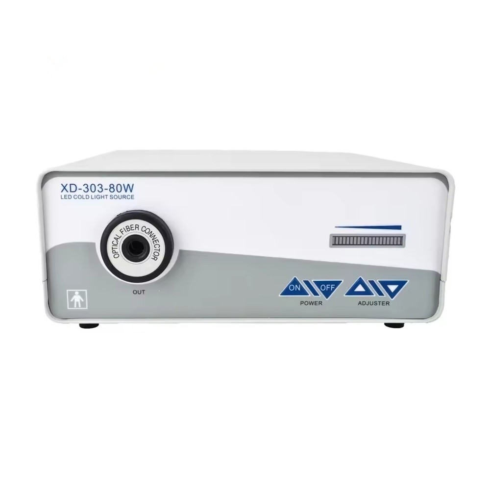 80W Medical LED Cold Light Source for Endoscope Microscope Inspection or Surgery