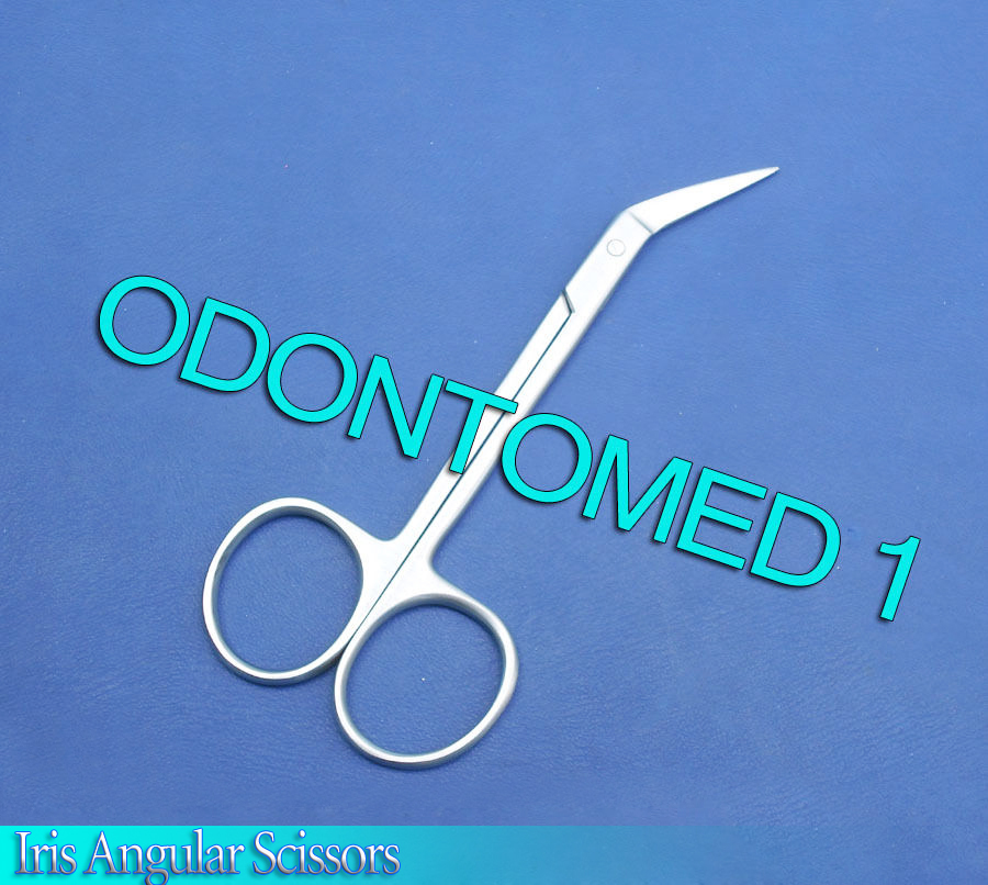 6 Iris Angular Scissors 4.5" Surgical Dental New