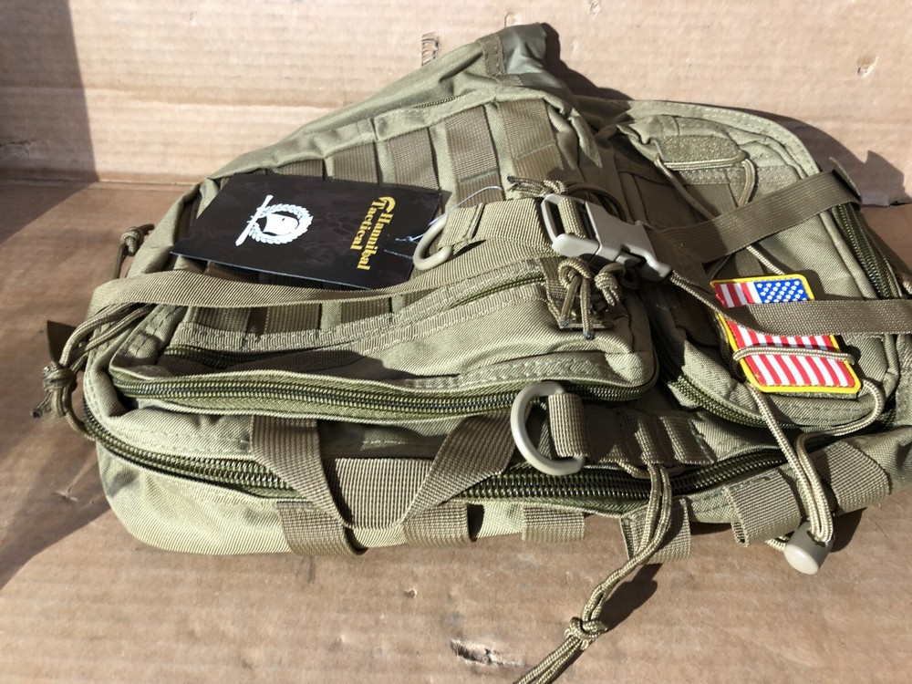 Hannibal Tactical Molle Backpack Military Multipurpose, Olive Green New