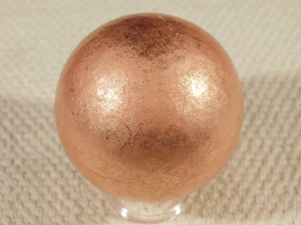 BIG! Super Heavy Solid COPPER SPHERE From Michigan 590gr