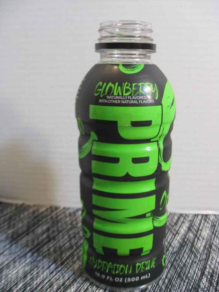 Prime Hydration Beverage - Logan Paul- EMPTY Bottle- Glowberry - Glows in Dark