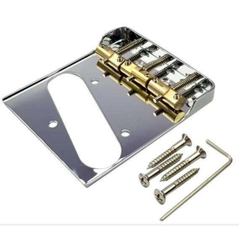 Silver Vintage/Modern Telecaster Bridge Cut-Down Sides