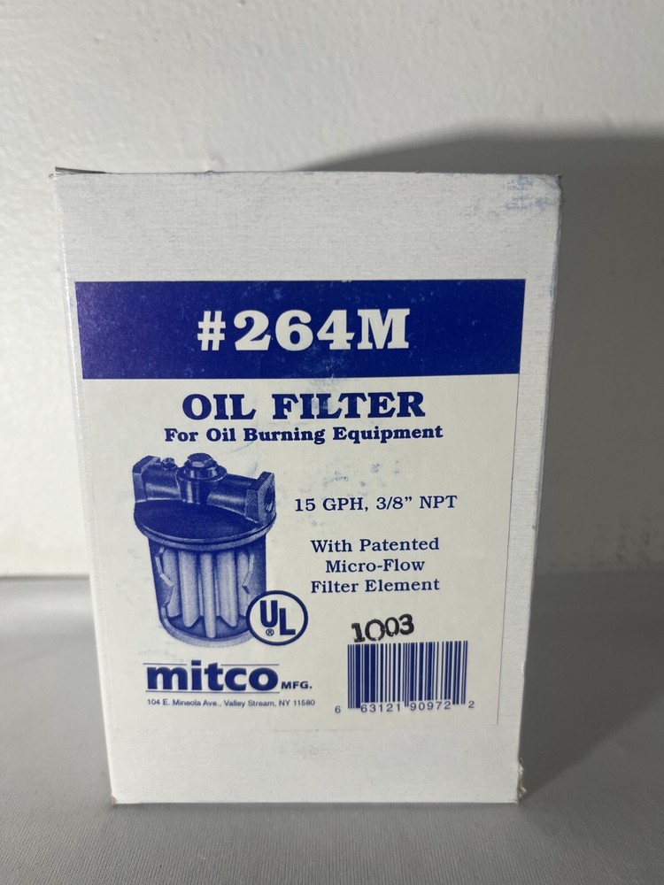 Mitco 264M Oil Filter 15GPH 3/8" NPT