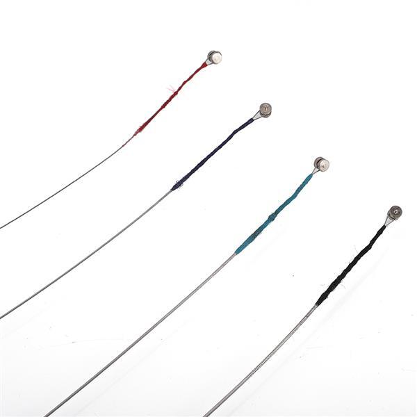 Glarry 3/4 4/4 Nickel Silver Wound Violin Strings Set Silver New --