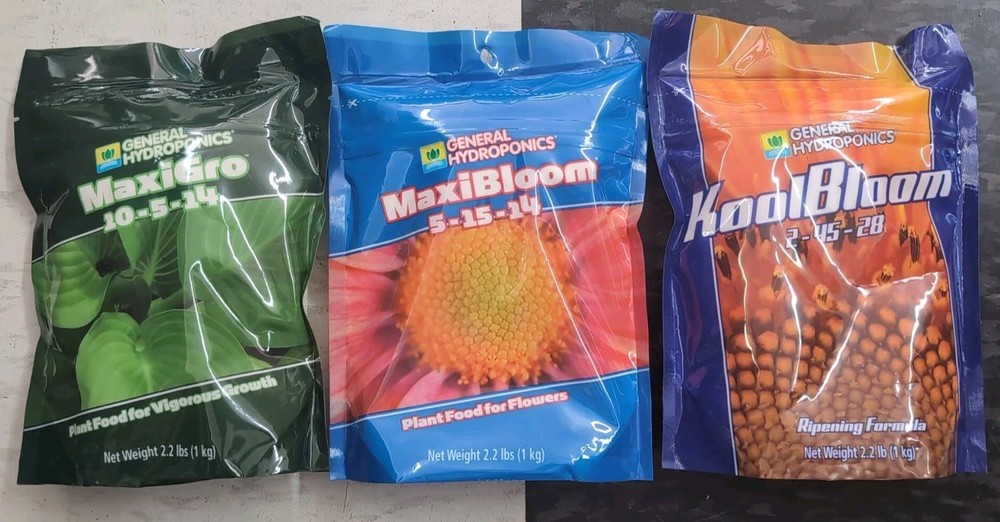 General Hydroponics GLCMBX0008 Maxigro, Maxibloom, Koolbloom Combo, 2.2 Lb