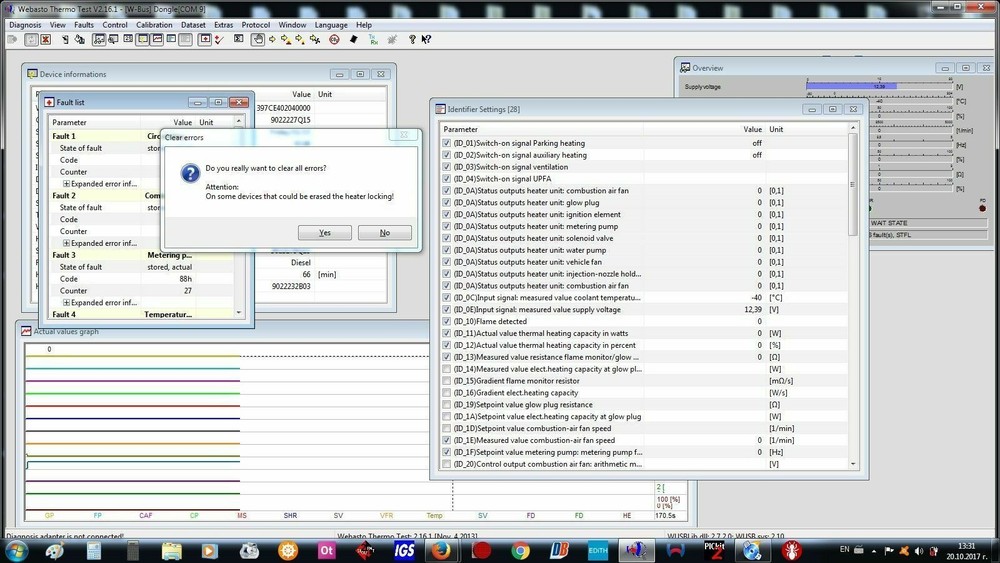 WEBASTO USB INTERFACE DIAGNOSTIC Thermo Test E P Z C V AIR TOP AIR